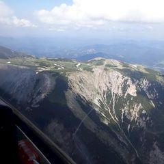 Flugwegposition um 12:40:05: Aufgenommen in der Nähe von Gemeinde Reichenau an der Rax, Österreich in 2255 Meter